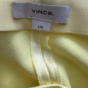 Vince sz L Yellow Satin Wide Leg High Waist Trousers Pants‎ Luxury Resortwear thumbnail 5