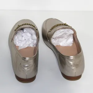Coach Hanna Loafer Champagne and Gold Metallic Leather Shoes Size 8.5 thumbnail 6