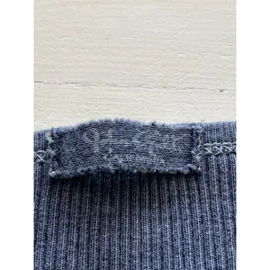 Ribbed Knit Cardigan Long‎ Sleeve Button Up Top Blue Size 2 thumbnail 2