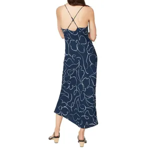Madewell Layton Slip Dress in Blue, Size US 4​ thumbnail 3