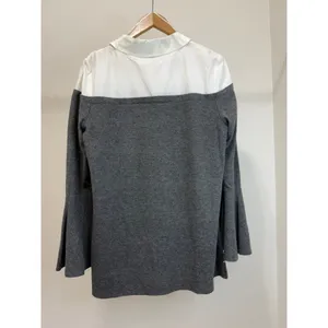 Vince Camuto Layered Look Bell Sleeve Tunic Top SzL thumbnail 2