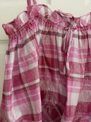 Pilcro Shine Plaid Tank thumbnail 2