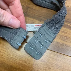 Free People Womens Small Bralette Gray Lace Halter Wireless Soft Cup Triangle‎ thumbnail 4