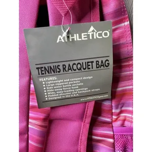 Athletico City Tennis Racquet Backpack Bag Holds 2 Rackets and Shoes Pickleball thumbnail 4