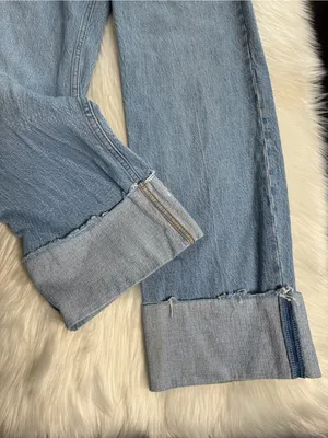 Abercrombie The 90’s Relaxed High Rise Cuffed Jeans thumbnail 5
