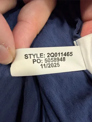 Vineyard Vines Performance Navy Blue Sophie Harbor Flutter Sleeve Tiered Dress thumbnail 10