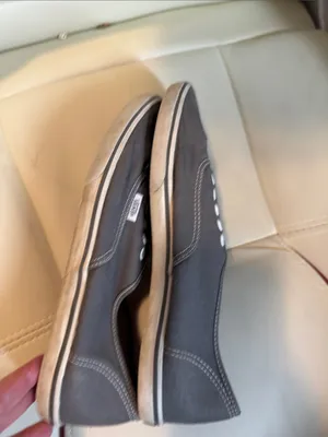 Vans Slip-On Canvas Sneakers - Charcoal Gray thumbnail 5