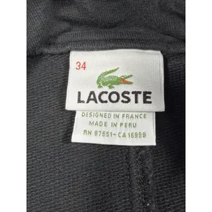 Lacoste Women's Black Sweatshirt Cotton Y2K Mini Skirt‎ Comfy Cute Size 34 Small thumbnail 7