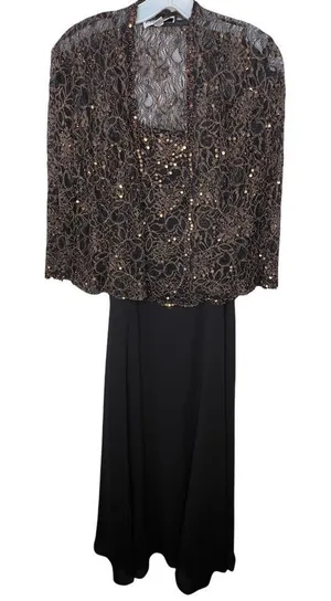 Vintage‎ Karen Miller New York Formal Dress 2 Pc thumbnail 1