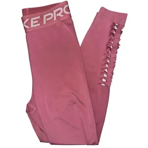 WOMENS NIKE Pro 7/8 TIGHTS DRI FIT Hi Rise Yoga PANTS Pink Size Small leggings thumbnail 2