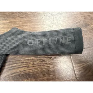 OFFLINE by Aerie Waffle Knit‎ Cropped Long Sleeve Top - Gray (Size S) thumbnail 2