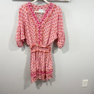 Taj by Sabrina Ilias Pink Dress Size L thumbnail 2
