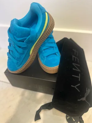 Fenty Puma By Rihanna Womens Fenty X Creeper Phatty Lace Up Sneakers Shoes Casual - Blue thumbnail 3