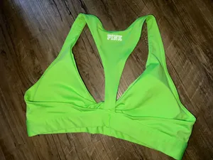 Victoria’s Secret Pink Lime Green Sports Bra thumbnail 5