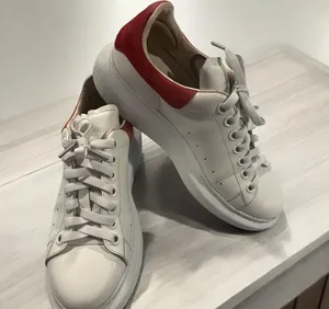 Alexander McQueen Platform Sneakers in White and Red Size 8 thumbnail 3