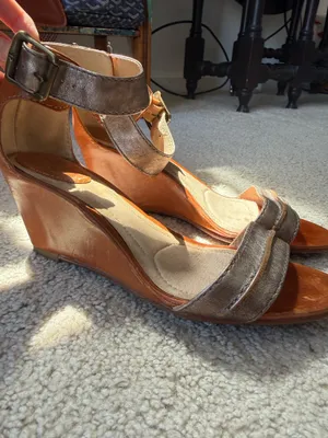 Frye leather wedges thumbnail 2