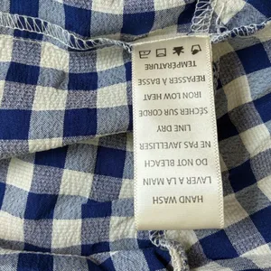 Max Studio London Blue Gingham‎ Smocked Cottagecore Midi Dress NWT M thumbnail 9