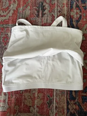 athletic razor back tank top White thumbnail 4