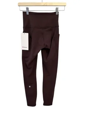 NWT Lululemon Wunder Train High-Rise Tight with Pockets 25" size 4 Espresso thumbnail 4