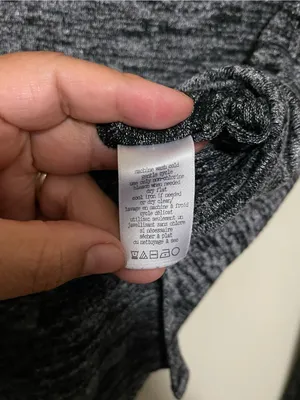 rag & bone Marled Crewneck Long-Sleeve Top - Black & Gray thumbnail 5