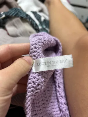 Lucy in the Sky Dress purple crochet thumbnail 3