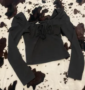 cropped long sleeve Black thumbnail 1