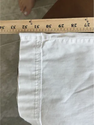 Abercrombie & Fitch White Bootcut Pants Low Rise Front Patch Pocket Women’s 6 thumbnail 9