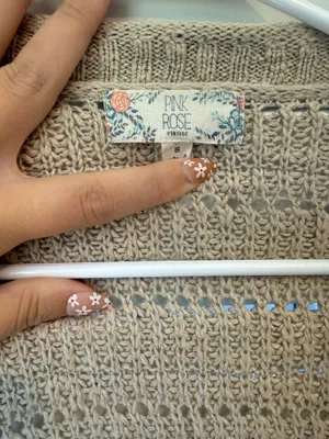 Pink Rose Cardigan Knit thumbnail 2