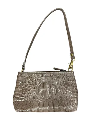 Brahmin Melbourne Brûlée Anytime Mini Shoulder Bag Wristlet/Clutch Handbag Tan thumbnail 2