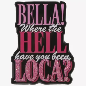 Twilight Bella Loca Glitter Enamel Pin Pink thumbnail 1