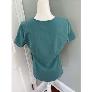 Figs Women's Casma 3 Pocket Scrub Top Short‎ Sleeve V-Neck Caribbean Blue XS thumbnail 4