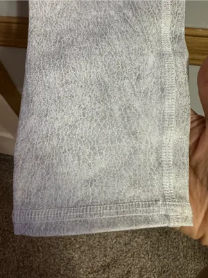 ALO Yoga White Silver High-Rise Leggings Size Small thumbnail 7