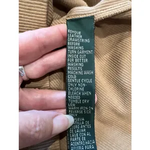 Vintage 90s Y2K Lauren Ralph Lauren Ribbed Polo Shirt Lace Up Camel Tan Heritage thumbnail 7