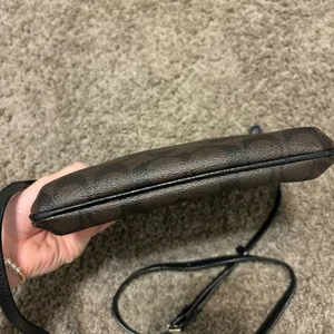 Coach Signature North/South Crossbody Signature Coated Canvas Purse thumbnail 5