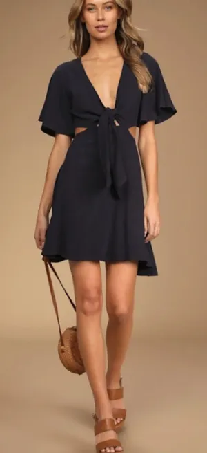 LULUS Flirty Vacation Resort Wear Casual Date Night Brunch Picnic Mini Dress thumbnail 1