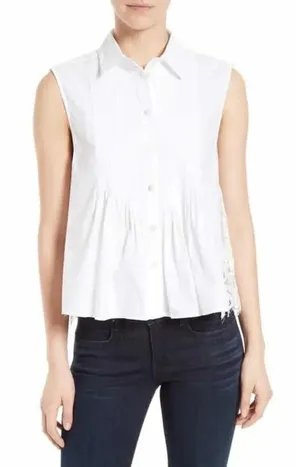 ✨HP 6-3-17✨Zara Racer Back Collar Top✨ thumbnail 1