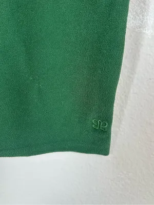 Albion Green Terry Textured Short Sleeve Relaxed Top thumbnail 4