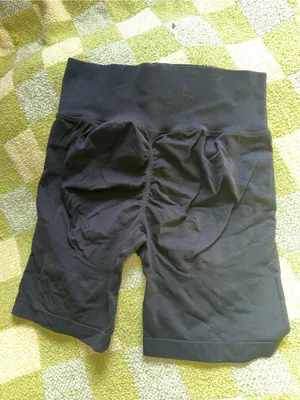High Waist Black Bike Shorts thumbnail 2