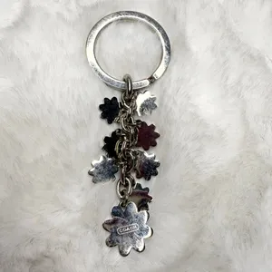 Vintage Coach y2k Blue Daisy Bag Charm Key Fob thumbnail 2