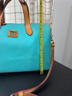 Dooney & Bourke Olivia Leather Satchel Spearmint Aqua thumbnail 5