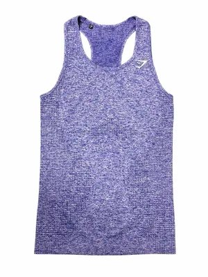 Gymshark Vital Seamless Tank Purple Marl Racerback Sculpting Athleisure Top S thumbnail 7