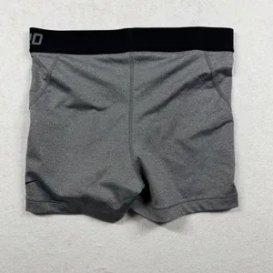 Nike Pro Compression Shorts Women’s Medium Gray Dri-FIT Training Athletic thumbnail 2