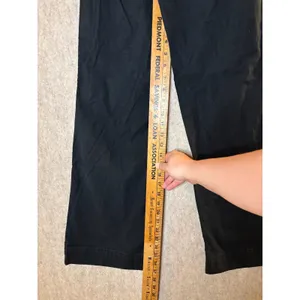 J.Crew Lizzie Wide Leg Pants Womens 24 Black Linen Blend High Rise thumbnail 2