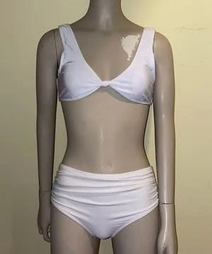 Women’s 2 Piece Swimsuit Set White thumbnail 1