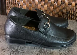 NAOT Black Leather Loafers Size 39 thumbnail 3