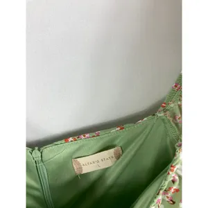 Altar'd State Floral Print Off Shoulder Dress Green Size Large thumbnail 5