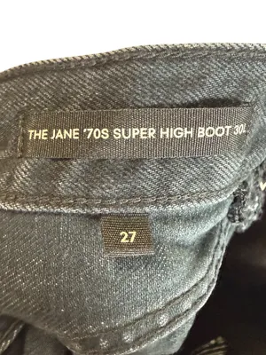 Aritzia Denim‎ Forum The Farrah Hi-Rise Wide Black Jeans Sz 27 thumbnail 10