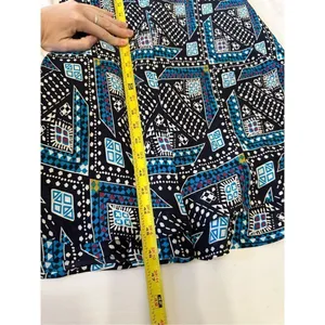 Tory Burch Camilla Dasha Silk Blue and Black Print Dress Size 4 thumbnail 6