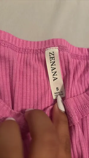 Zenana Pink oversized shirt thumbnail 2