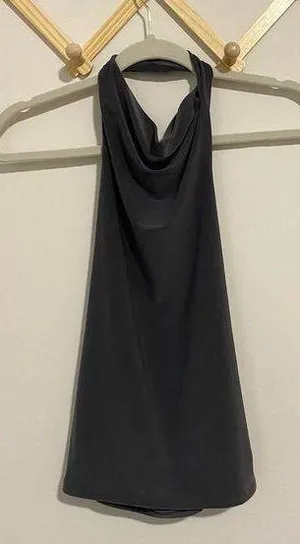 Wilfred Aritzia Dark Gray High Neck Open Back Top Size small thumbnail 1